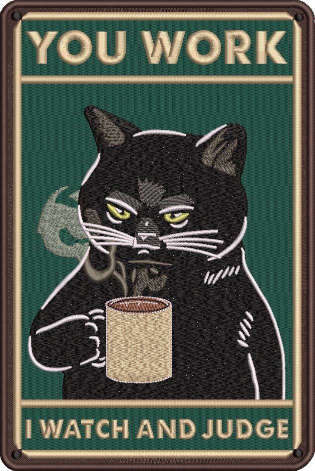 I Watch And Judge Funny Cat